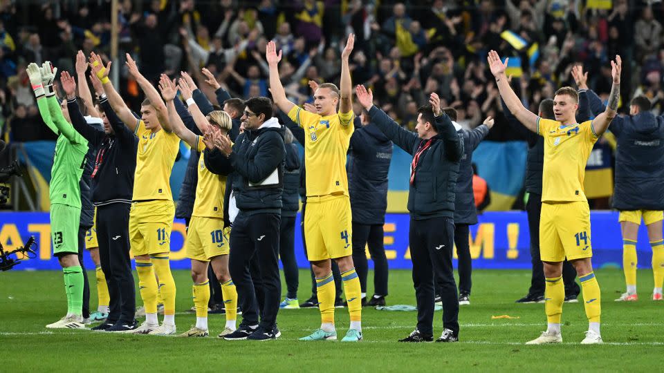 Ukraine will play its first match at Euro 2024 against Romania on Monday. - Sergei Gapon/AFP/Getty Images