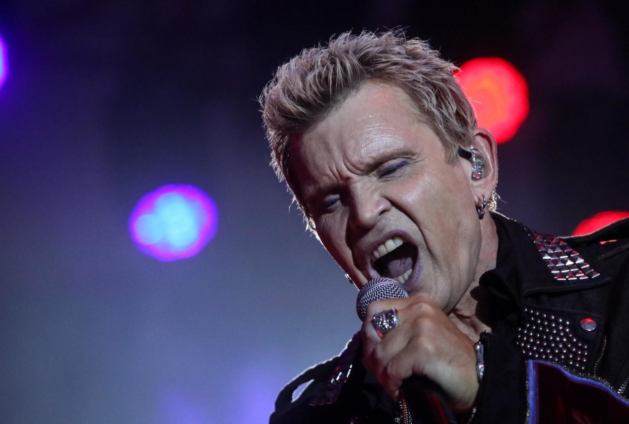 Billy Idol performs at SunFest 2018 in downtown West Palm Beach on May 3, 2018.