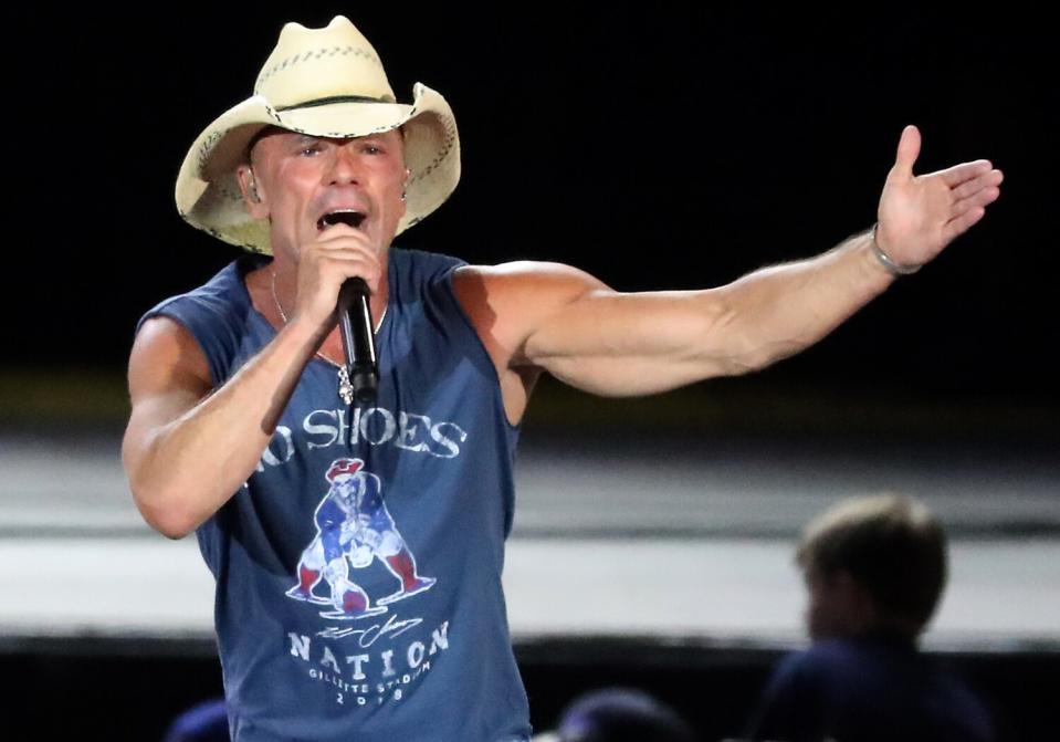 Kenny Chesney performs in concert at Gillette Stadium in Foxborough, MA on Aug. 24, 2018