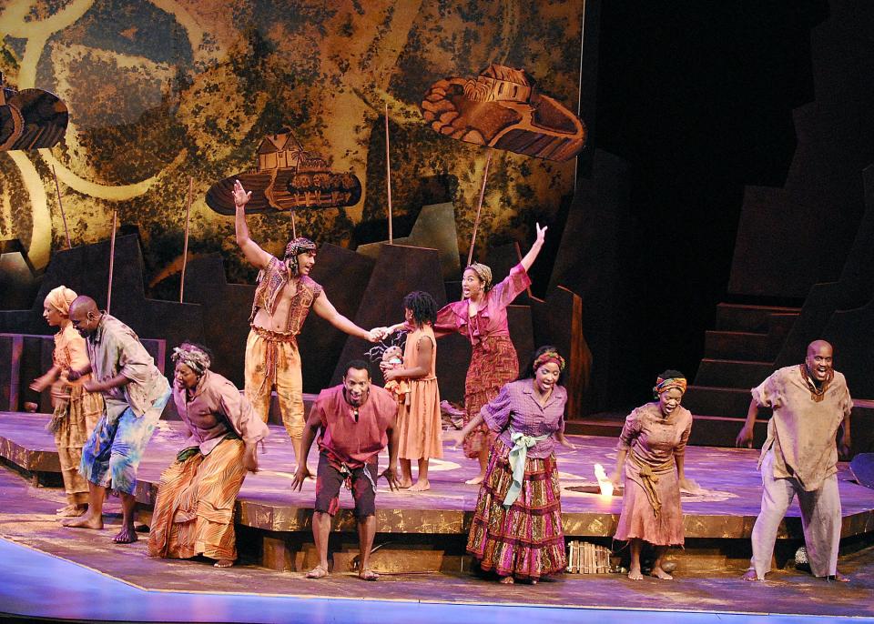 The cast of Lyric Theatre's 2007 production of "Once on This Island" performs. The Oklahoma City theater will revisit the musical in its 2024 season.