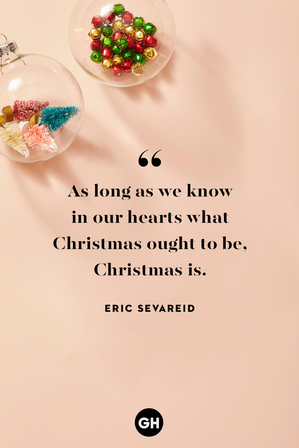 <p>As long as we know in our hearts what Christmas ought to be, Christmas is.</p>