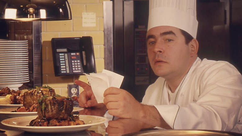 Emeril serving pork chops 