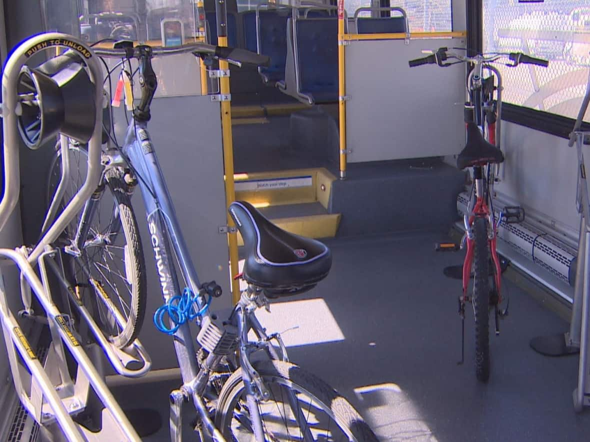 TransLink's bike bus has capacity for nine bicycles and 18 passengers. (CBC - image credit)