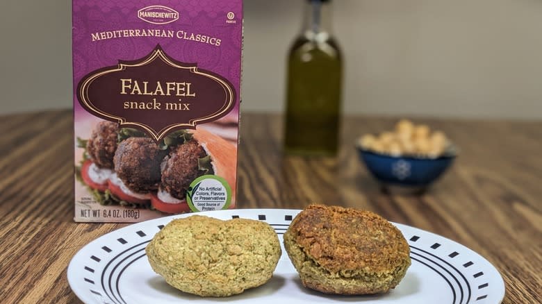 Manischewitz box with falafels