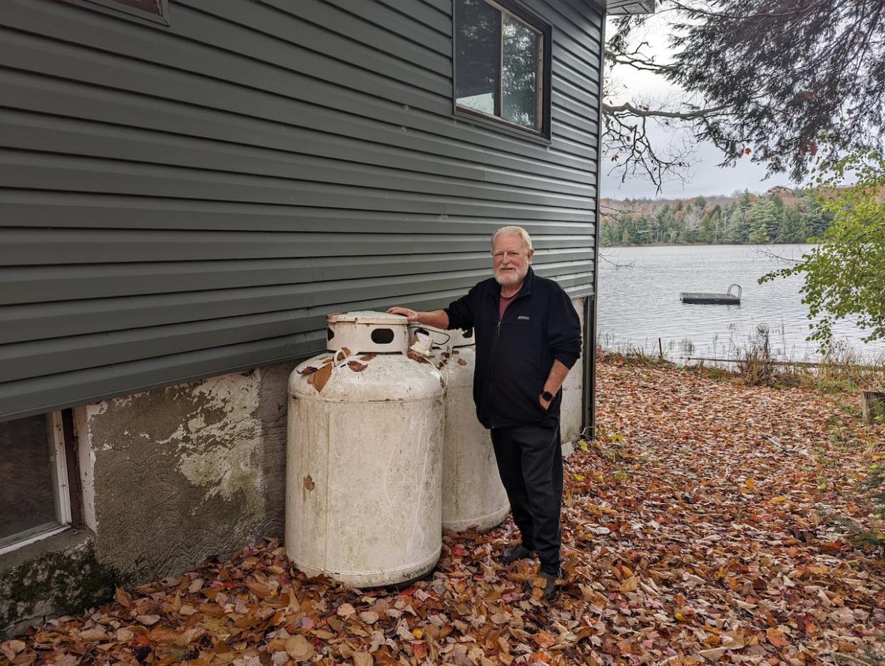 The federal government announced last week that the carbon tax won't apply to heating oil for the next three years. Andrew Ryeland, of Seguin, Ont., said he was “disappointed” to find out that propane —  which he uses to heat his home —  wasn’t included in the exemption. (Submitted by Andrew Ryeland - image credit)