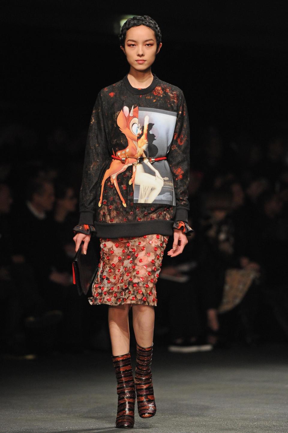 Givenchy's iconic Bambi jumper in 2013 (Getty Images)