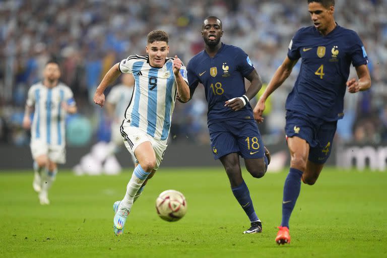 Partido por la Final de la Copa del Mundo entre Argentina y Francia