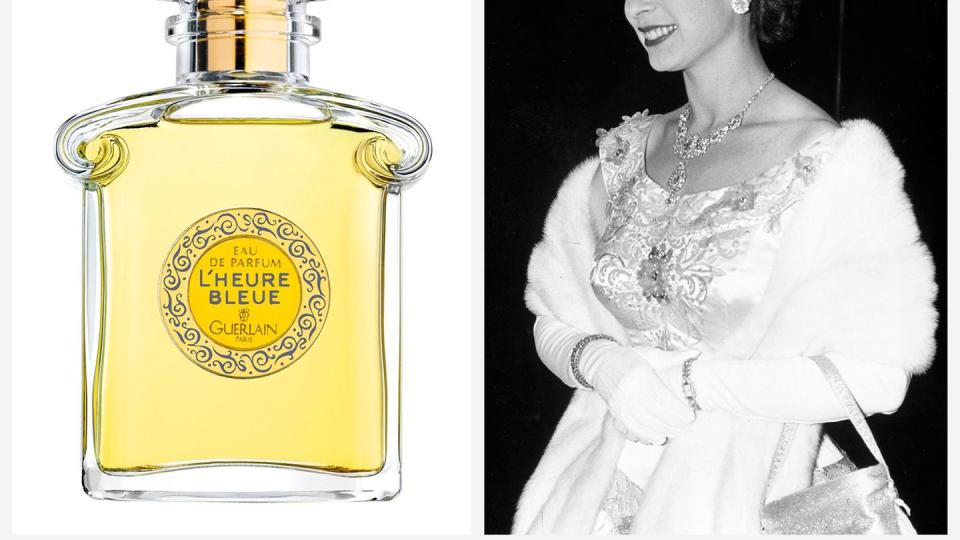 Queen Elizabeth reportedly wore Guerlain L'Heure Bleue as her personal fragrance. 