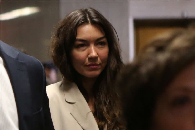 Mimi Haleyi arrives to testify against Harvey Weinstein at the Criminal Court during Weinstein’s sexual assault trial in the Manhattan borough of New York