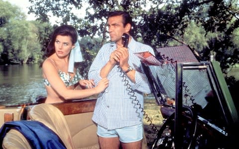 Eunice Gayson with Sean Connery in From Russia with Love - Credit: Rex