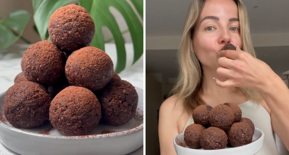 The nutritionist went viral last year for her brownie ball bites recipe. Photo: TikTok/@cookvegetarian