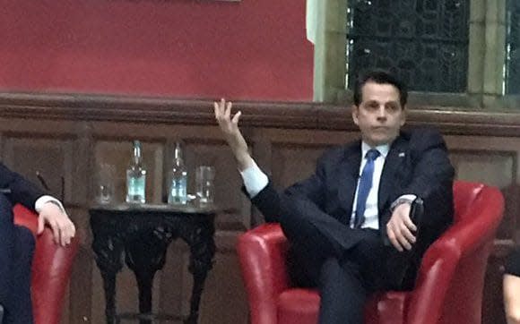 Anthony Scaramucci said at the Oxford Union that Donald Trump was definitely not a