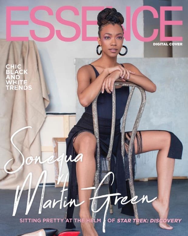 Sonequa Martin-Green on a digital cover of "Essence." Photo: Derek Reed