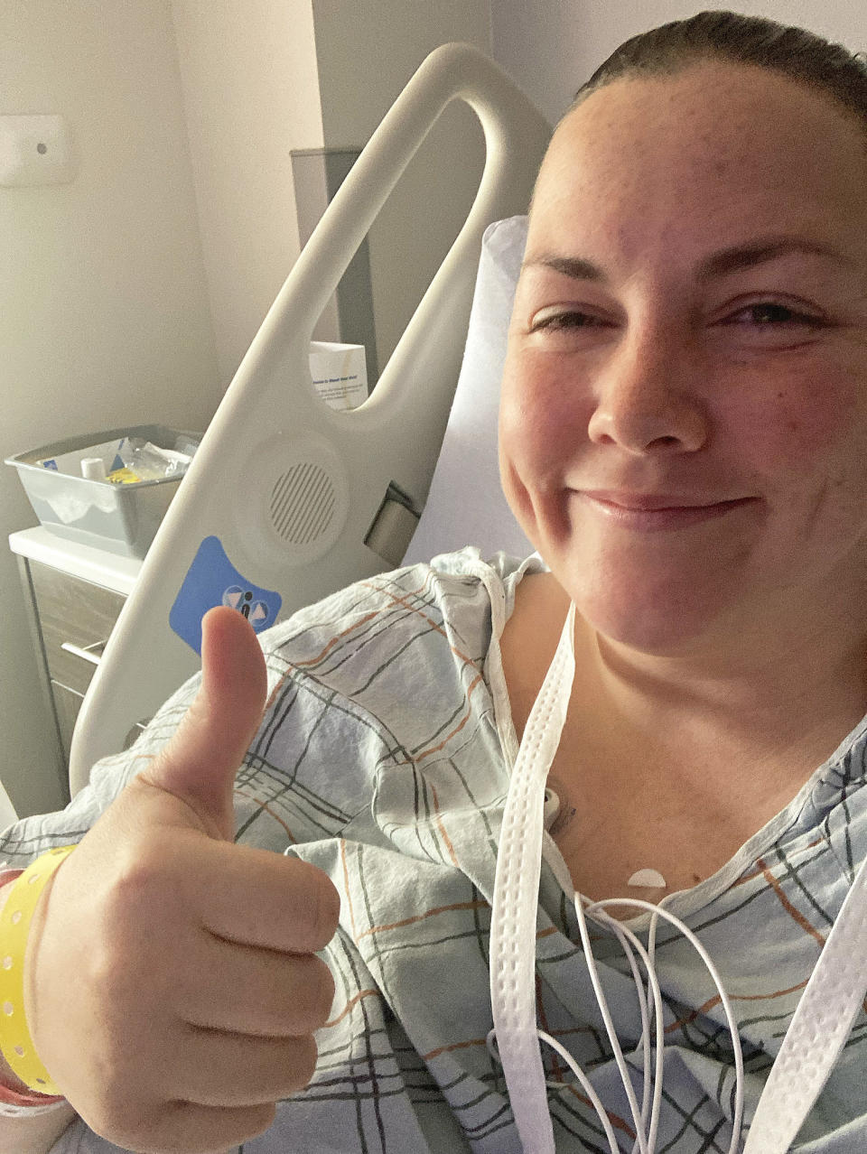 When Jessie Malone's Apple Watch told her she had Afib, she decided to go to the hospital. Without the alarm going off, she might have simply gone home and napped. (Courtesy Jessie Malone)