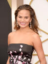 <p>Chrissy Teigen suffered from postpartum depression following the birth of her first child, Luna. And in order to raise awareness of the condition, the model penned an essay for <em>Glamour </em>magazine. She described the surprising physical symptoms that can arise as a consequence to depression and anxiety. She wrote: “I went to my GP for a physical. I looked at my doctor and my eyes welled up because I was so tired of being in pain. Of sleeping on the couch. Of waking up throughout the night. Of throwing up. Of taking things out on the wrong people. Of not enjoying life. Of not seeing my friends. Of not having the energy to take my baby for a stroll…” <em>[Photo: PA]</em> </p>