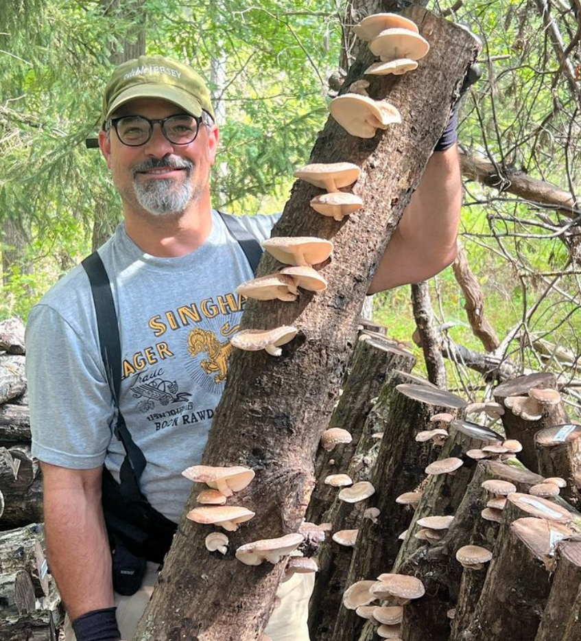 Dan Lipow/The Foraged Feast provides wild mushrooms to the Montclair Farmers' Market.