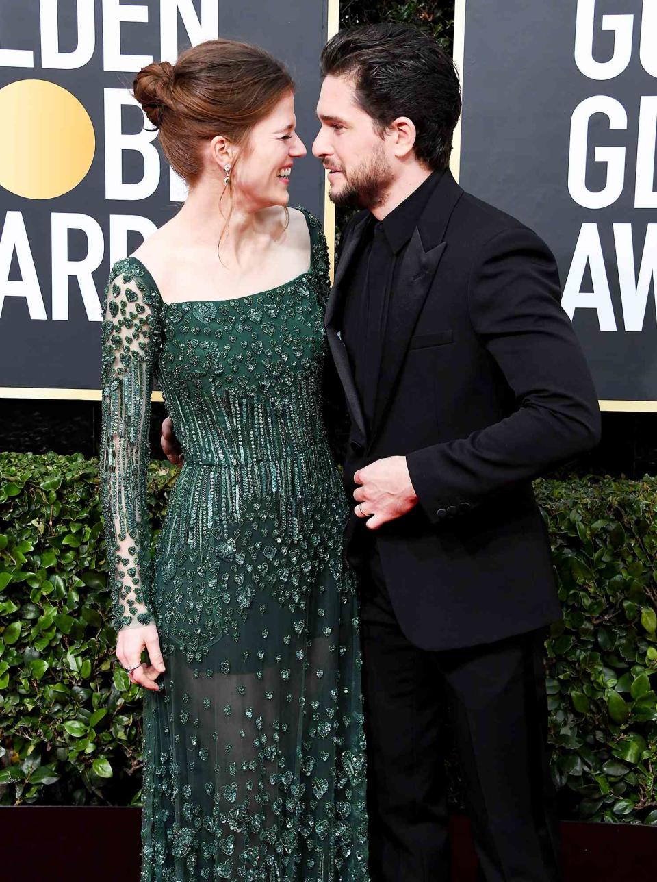 Rose Leslie and Kit Harington