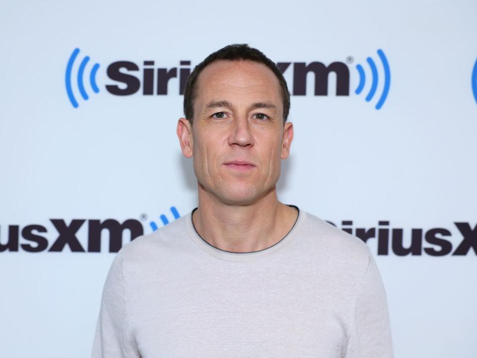 tobias menzies visits siriusxm at siriusxm studios on may 23, 2023 in new york city photo by theo wargo