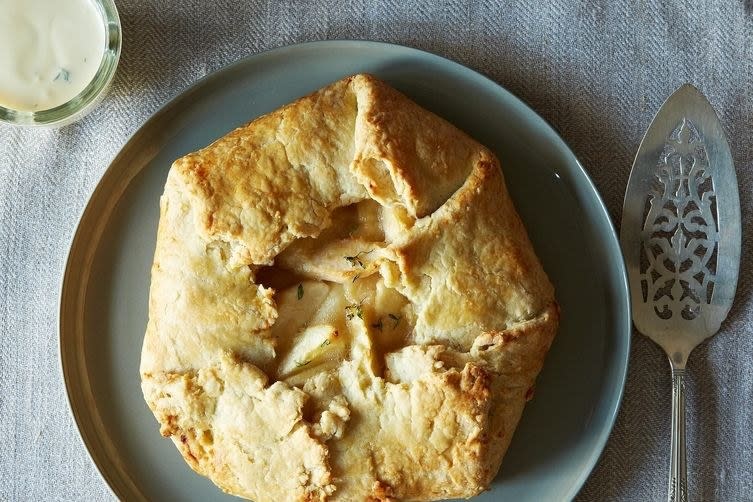 Do you like pies but really love crust? Try a galette like this one, filled with peaches and lemon.Recipe: White Peach and Lemon Thyme Galette