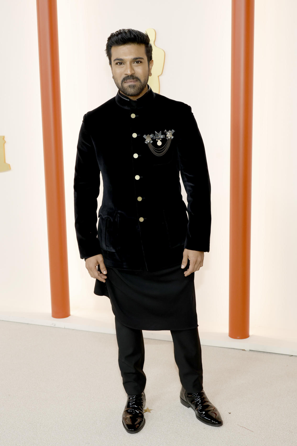 HOLLYWOOD, CALIFORNIA - MARCH 12: Ram Charan attends the 95th Annual Academy Awards on March 12, 2023 in Hollywood, California. (Photo by Mike Coppola/Getty Images)
