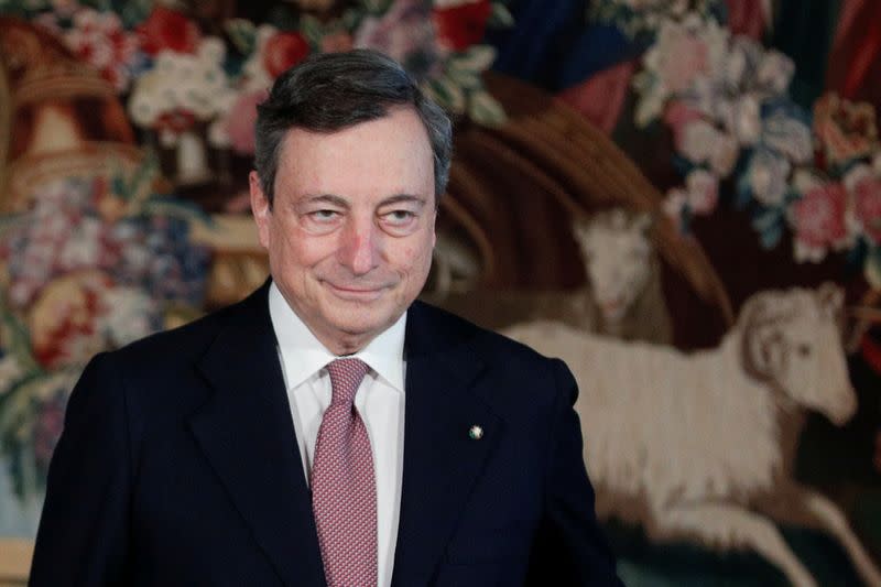 FILE PHOTO: Prime Minister designate Draghi and his new government are sworn-in, in Rome