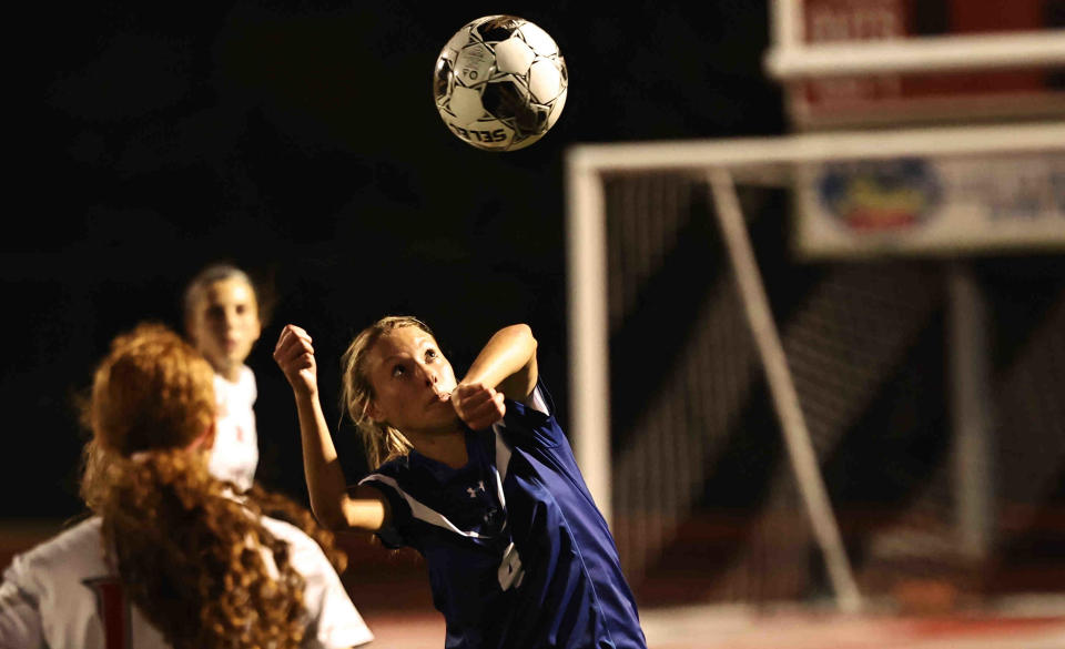 Katelyn Jamie is a key returning player for the defending Ninth Region champion Highlands Bluebirds.