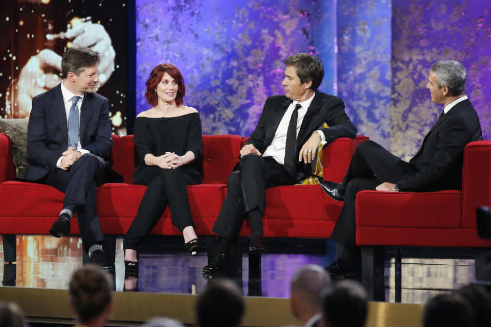 Sean Hayes, Megan Mullally, Eric McCormack and Andy Cohen