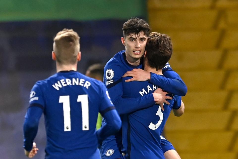 Havertz on songGetty Images