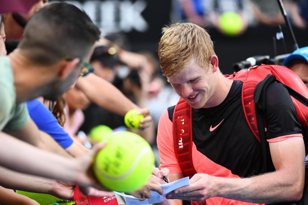 Marching on: Kyle Edmund: Getty Images