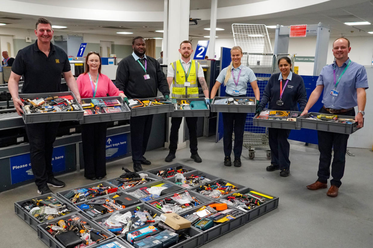 London Luton Airport are now working with the charity His Church to donate tools that are left unclaimed. (Credit: London Luton Airport)