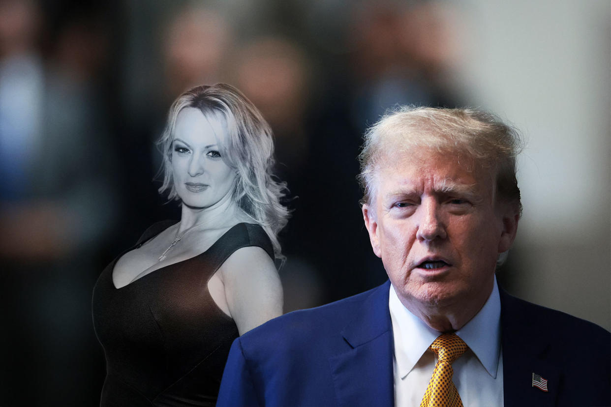 Donald Trump and Stormy Daniels Photo illustration by Salon/Getty Images