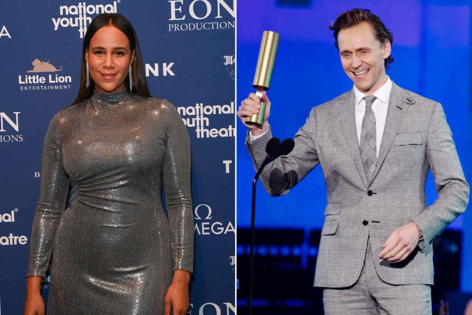 <p> Alan Chapman/Dave Benett/Getty, Trae Patton/NBC via Getty </p> Zawe Ashton and Tom Hiddleston