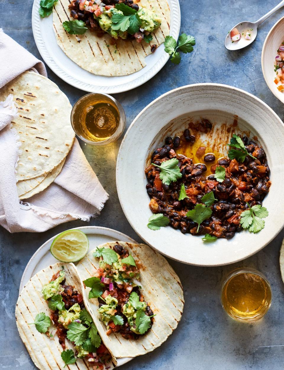 These tacos make a great Mexican-style feast (Stella, Paul and Mary McCartney © Mary McCartney/Seven Dials/PA)