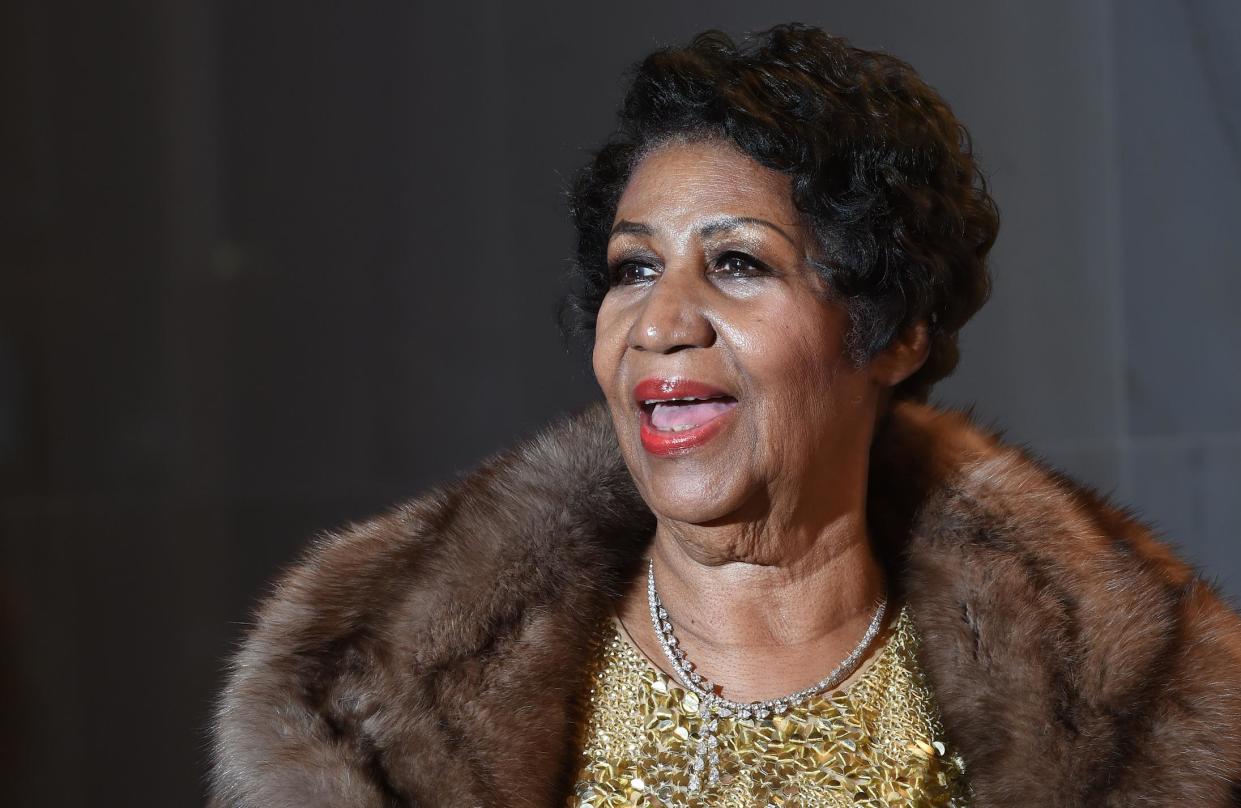 Aretha Franklin at the 38th Annual Kennedy Center Honors in 2015: Molly Riley/Getty