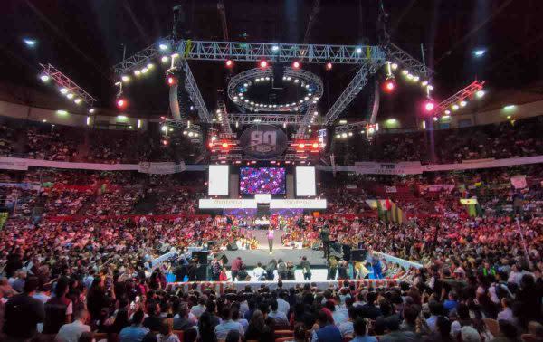 La Arena México fue la sede para la firma del “Acuerdo de Unidad”, un mitin previo al arranque de las precampañas en la Ciudad de México.