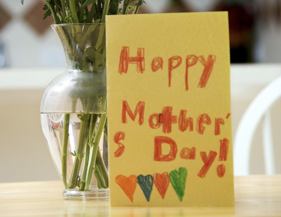 mother's day card made by a child