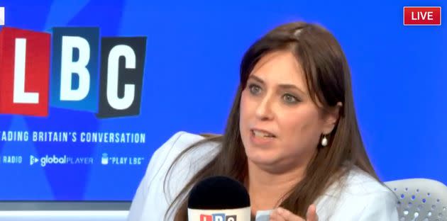 Tzipi Hotovely, Israeli ambassador to the UK, speaking to LBC