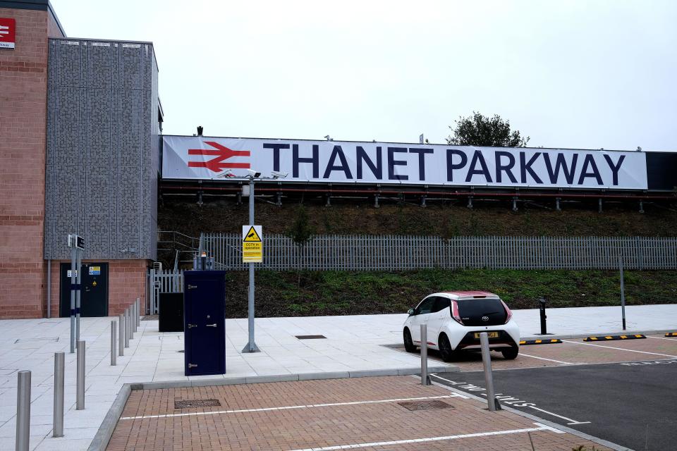 thanet parkway rail station,just opened,isle of thanet,east kent,uk july 31 2023