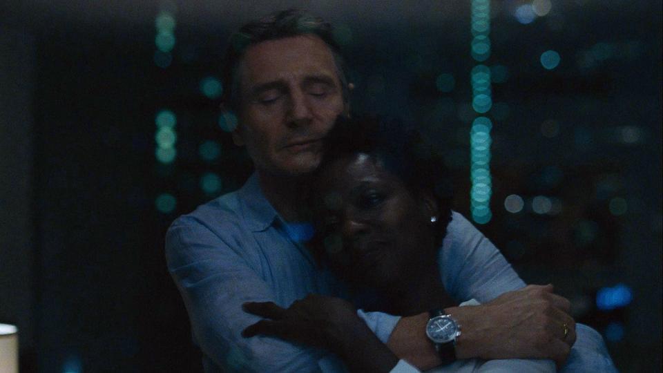 Liam Neeson appeared alongside Viola Davis in Widows. (20th Century Studios/Alamy)