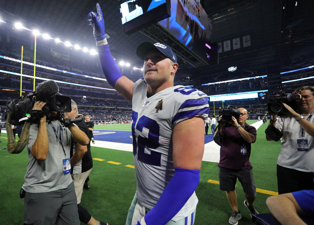 Jason Witten's time with the Cowboys may have come to an end. (Photo by Richard Rodriguez/Getty Images)