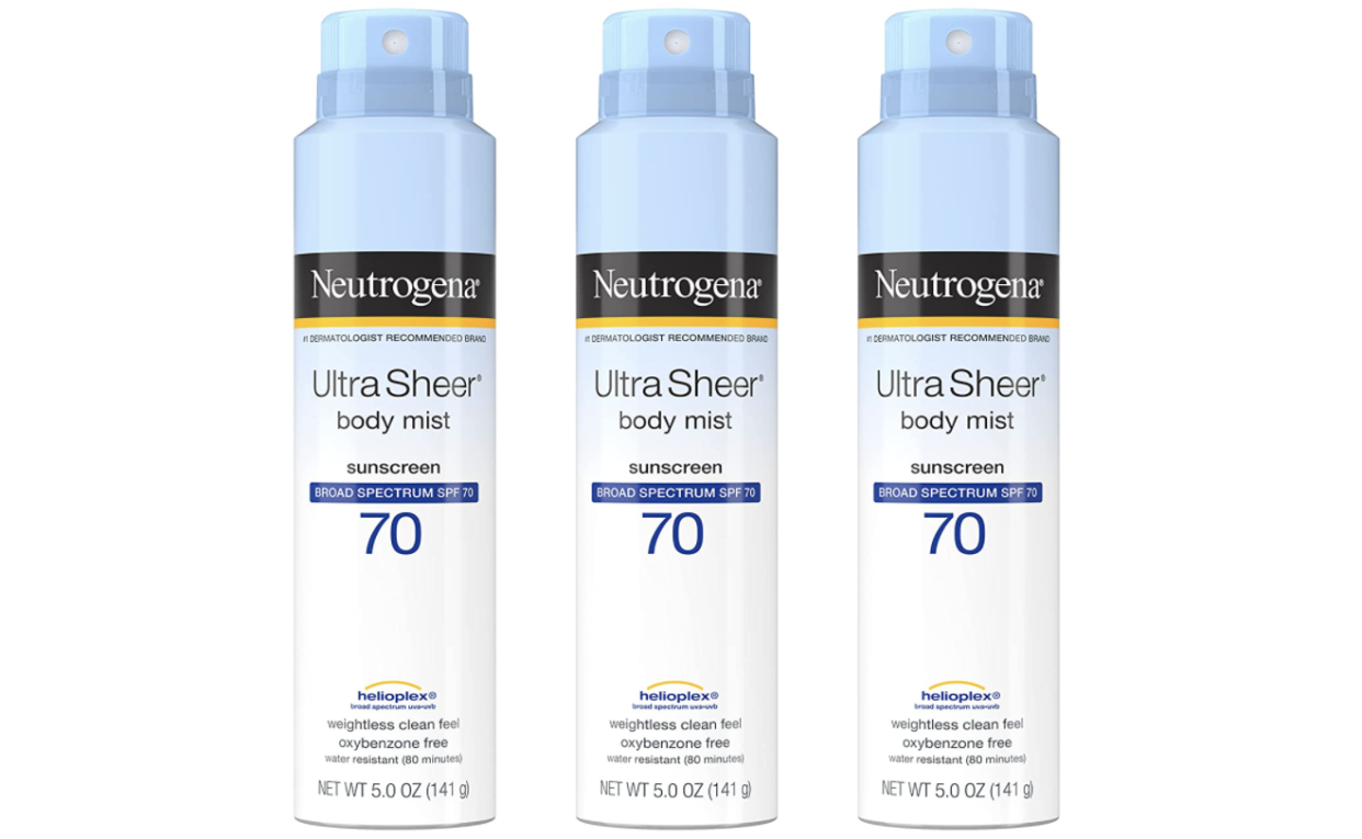 spray sunscreen