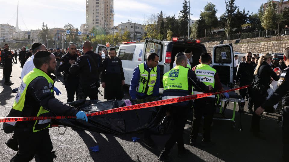 Israeli police said the attackers opened fire on civilians at the bus station at about 7:40 a.m. on Thursday. - Ronen Zvulun/Reuters