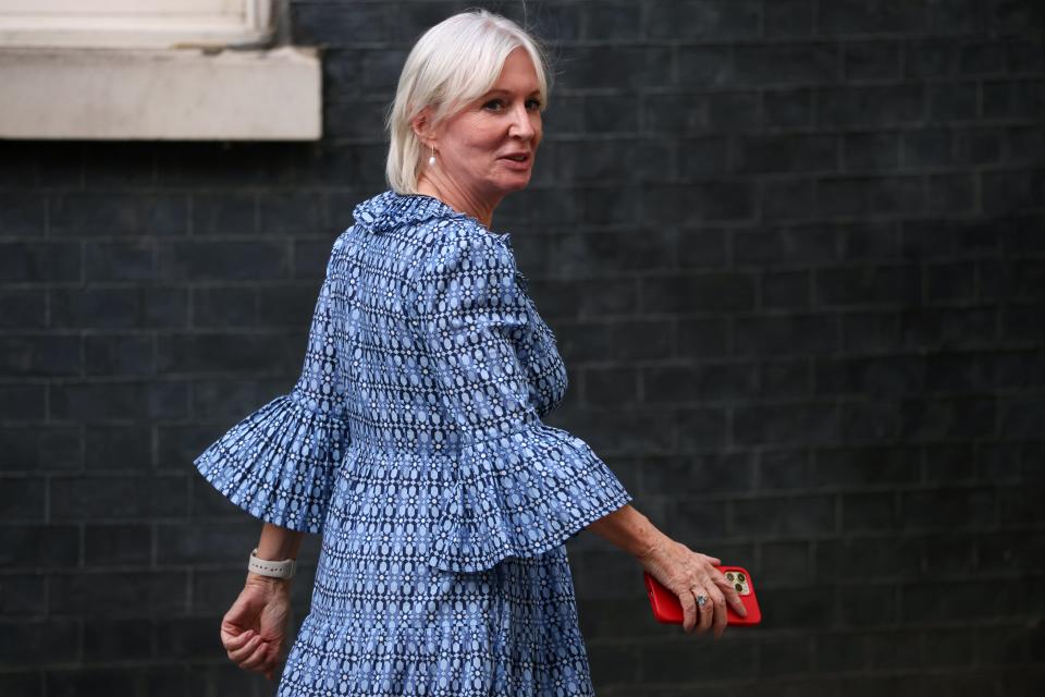 Nadine Dorries leaves Downing Street (Getty Images)