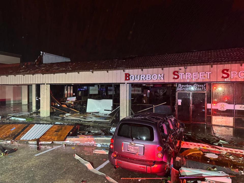 Storm damage in Katy, Texas