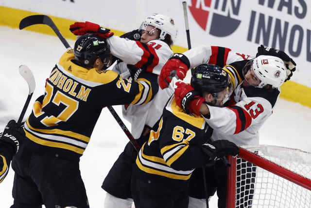 Devils beat the clock, edge Bruins in overtime, 2-1
