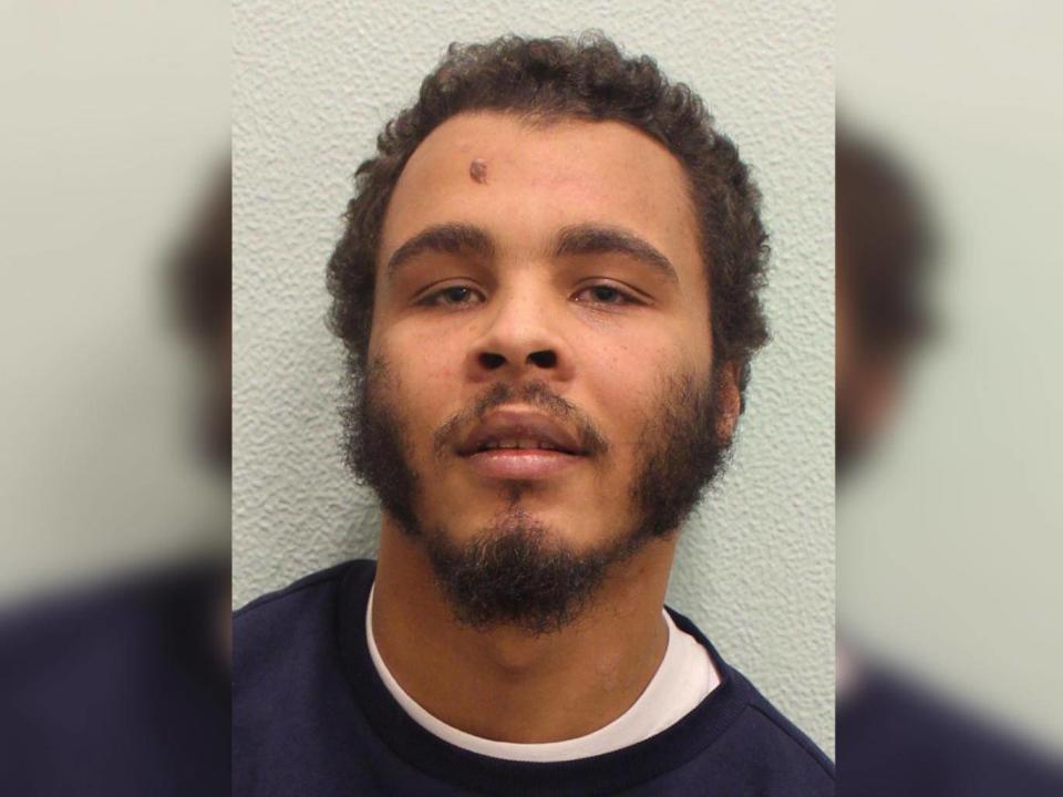 Jordan Bailey-Mascoll, 25, who was convicted of murdering Danny Pearce in Greenwich (Metropolitan Police)