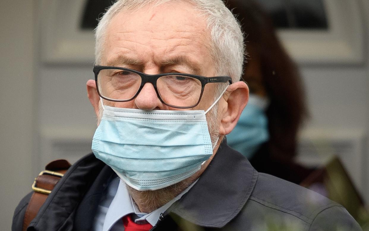 Mr Corbyn was suspended after he said claims of anti-Semitism under his leadership of the Labour Party had been exaggerated - Getty Images Europe/LEON NEAL