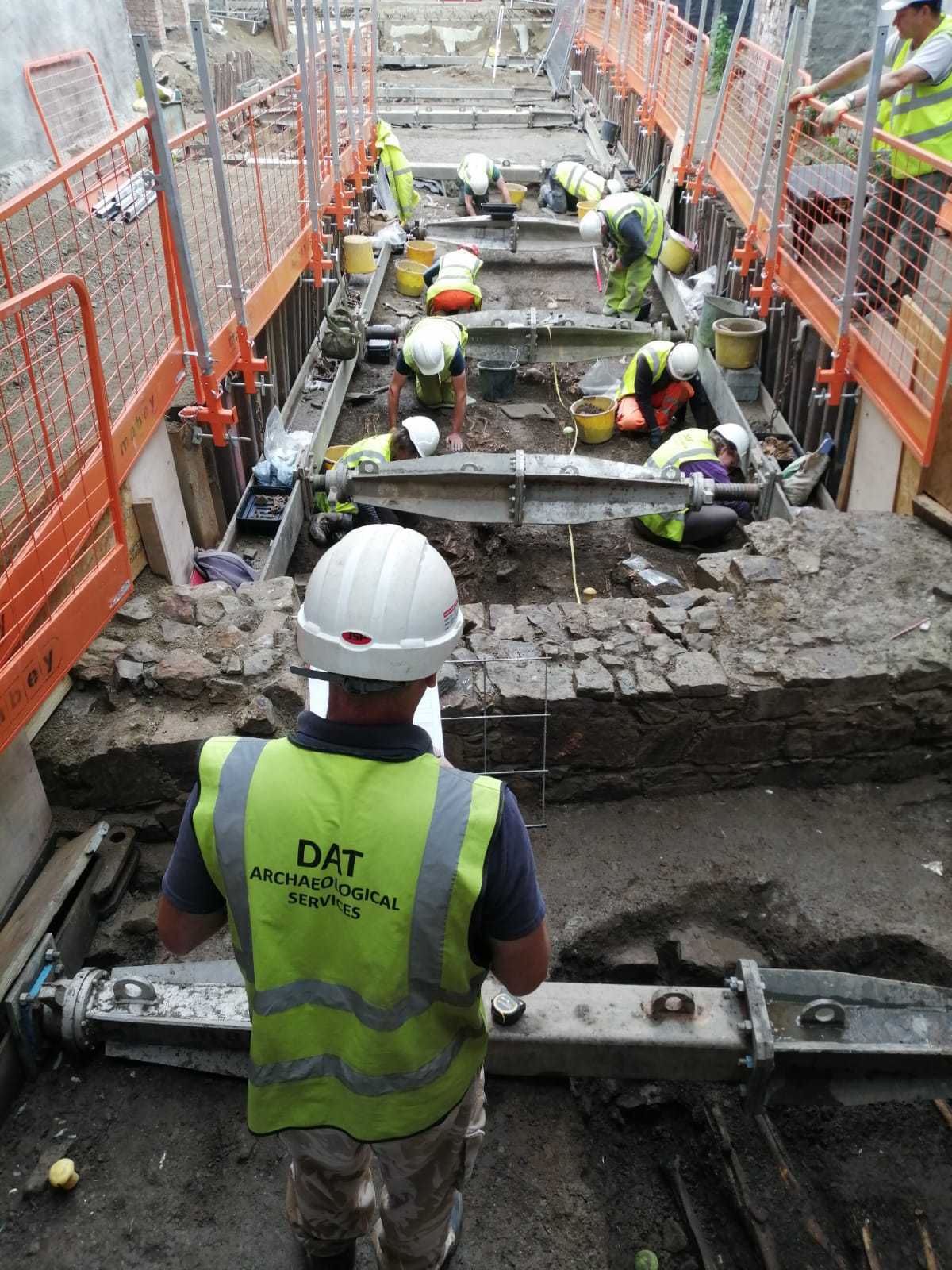 The medieval friary - dating back more than 600 years - was unearthed by builders digging foundations for a new bar. (Wales News)