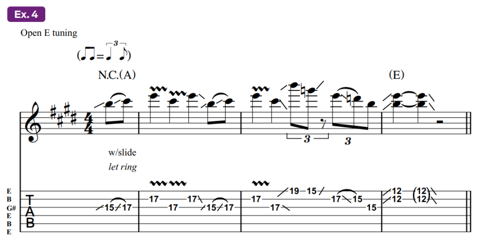 Guitar tablature