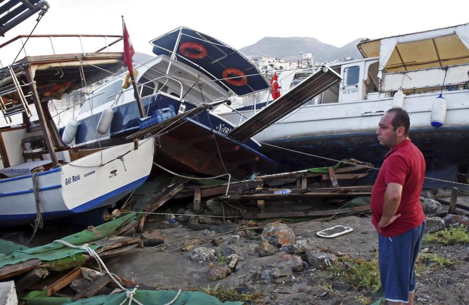 Two tourists killed and 120 injured after earthquake hits Greek and Turkish holiday islands